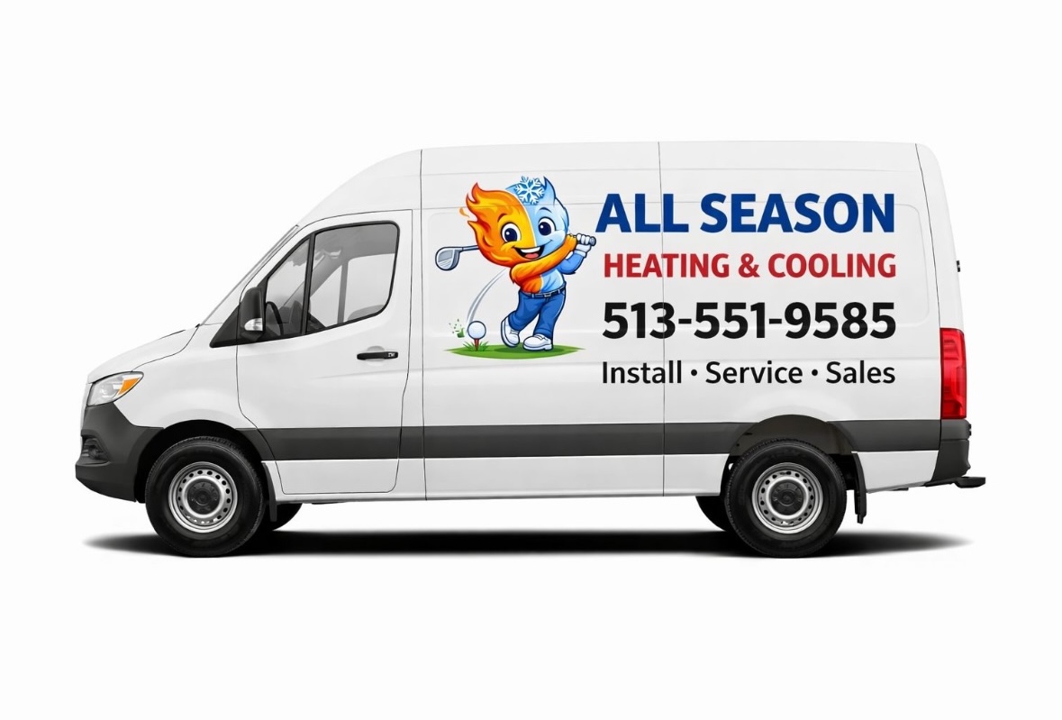 All Season Heating & Cooling service van